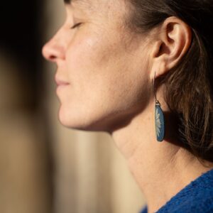 boucles d&rsquo;oreilles cyanotype