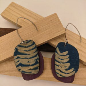 boucles d&rsquo;oreilles cyanotype