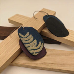 boucles d&rsquo;oreilles cyanotype