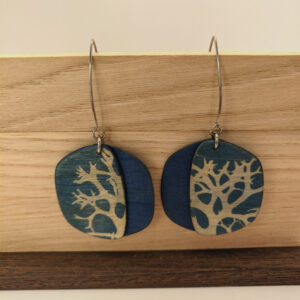 boucles d&rsquo;oreilles cyanotype