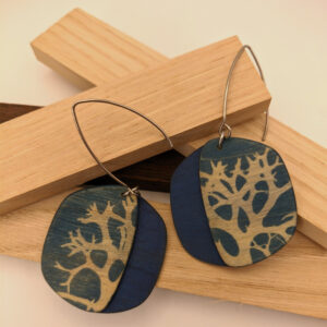 boucles d&rsquo;oreilles cyanotype