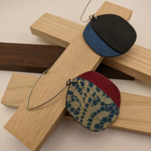 boucles d&rsquo;oreilles cyanotype